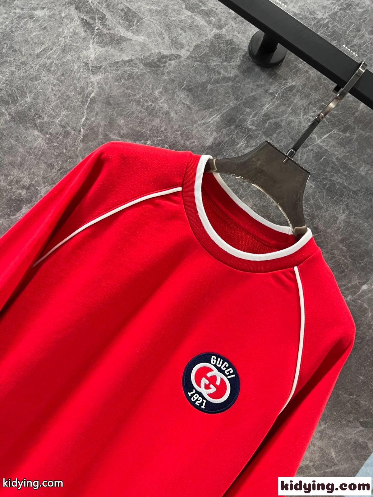 カジュアル おしゃれ コットン スウェットシャツ グッチ Tシャツ コピー クルーネック-2