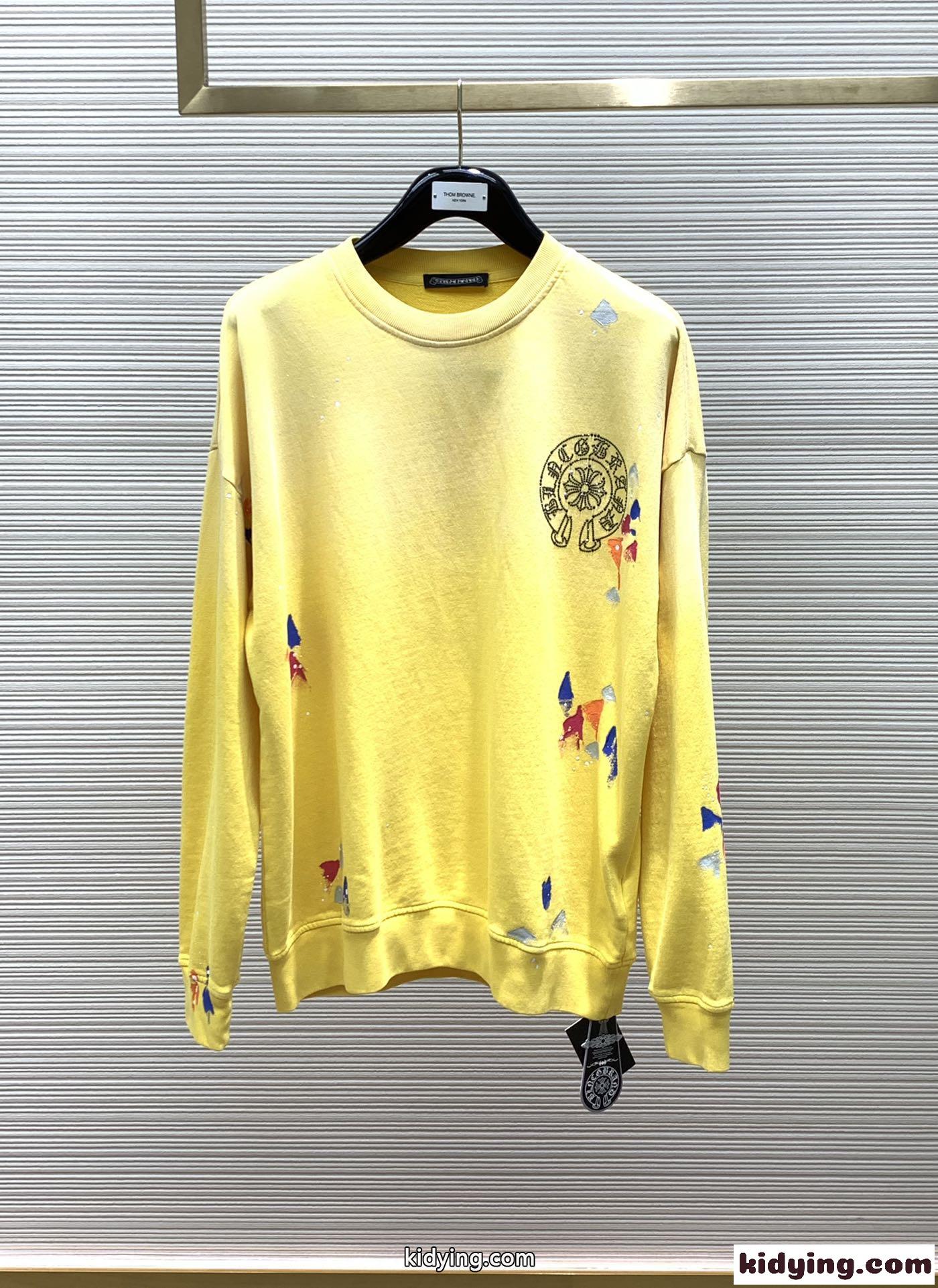 クロムハーツ Tシャツ コピー グラデーションロゴ クルーネック スウェットシャツ-0