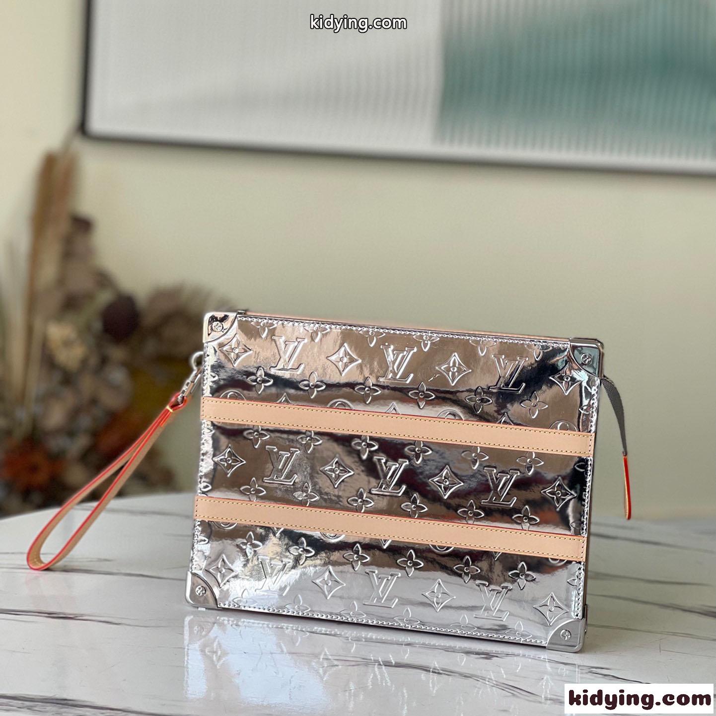 ルイヴィトン ミラー モノグラム トランク ポーチ スーパーコピー M80807 クラッチバッグ-2
