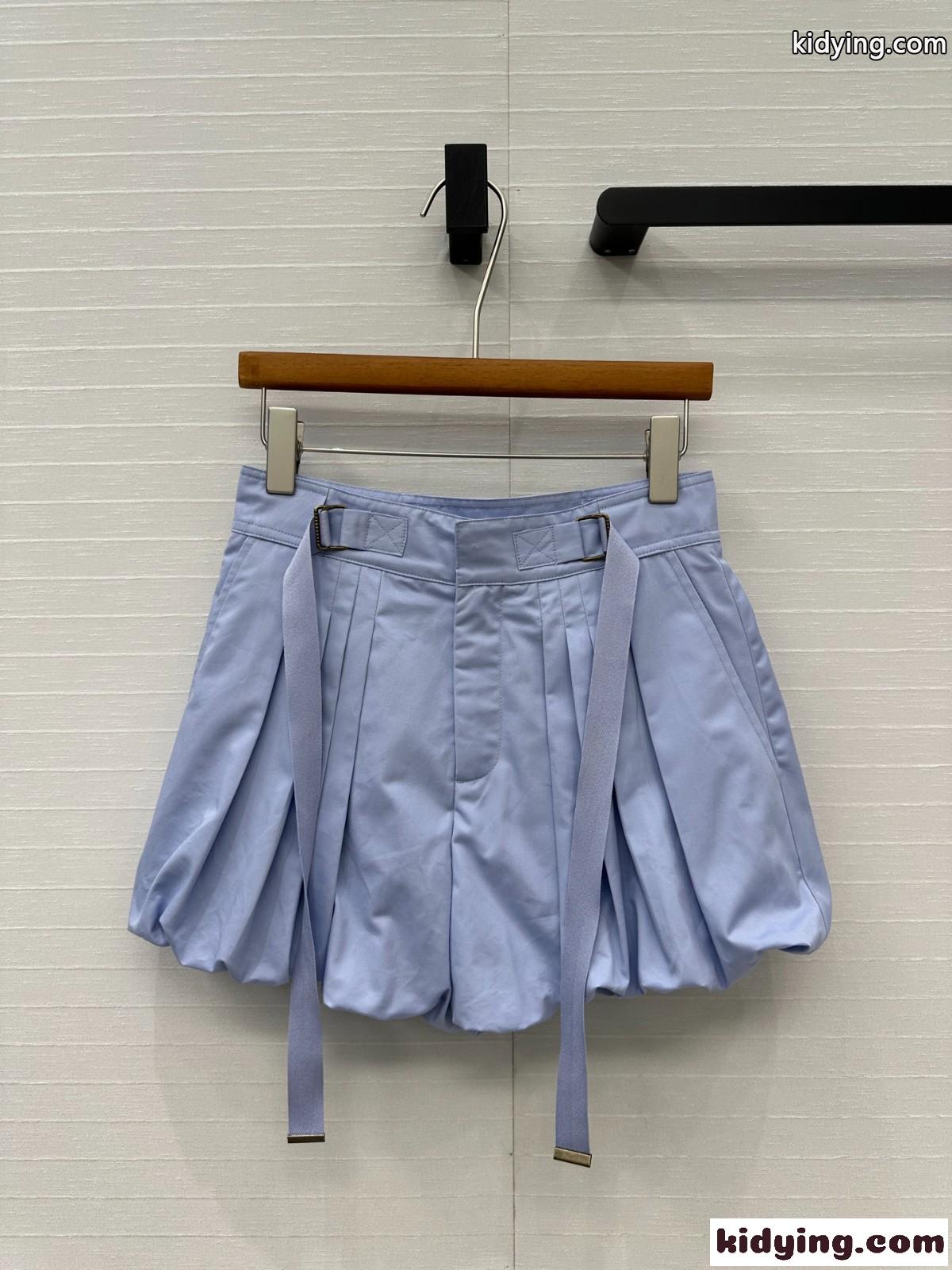 コットン ミニ バルーンショートパンツ クロエ パンツ コピー パープル-0
