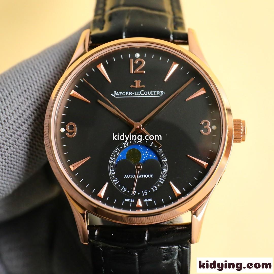 クラシック ムーンフェイズ ジャガー・ルクルト 時計 コピー 39mm 腕時計-0