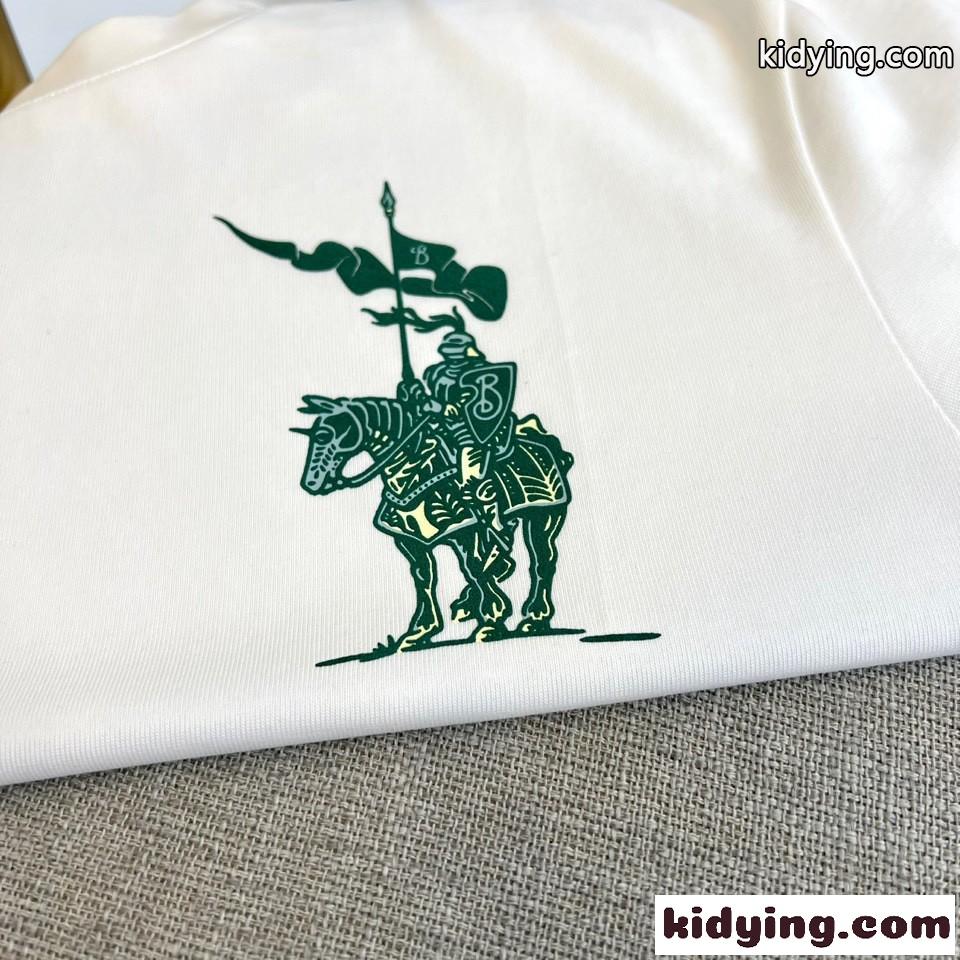 人気新作 コットン クルーネック Tシャツ バーバリー 半袖Tシャツ コピー ホワイト-1