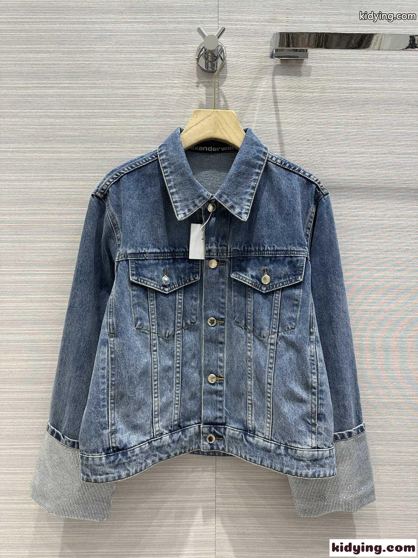 カジュアル お洒落 定番 ゆったり デニムジャケット アレキサンダーワング ジャケット コピー-0
