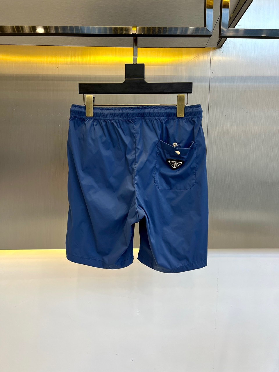 プラダ パンツ コピー シンプル カジュアル メンズ ショーツ ショートパンツ ブルー-4