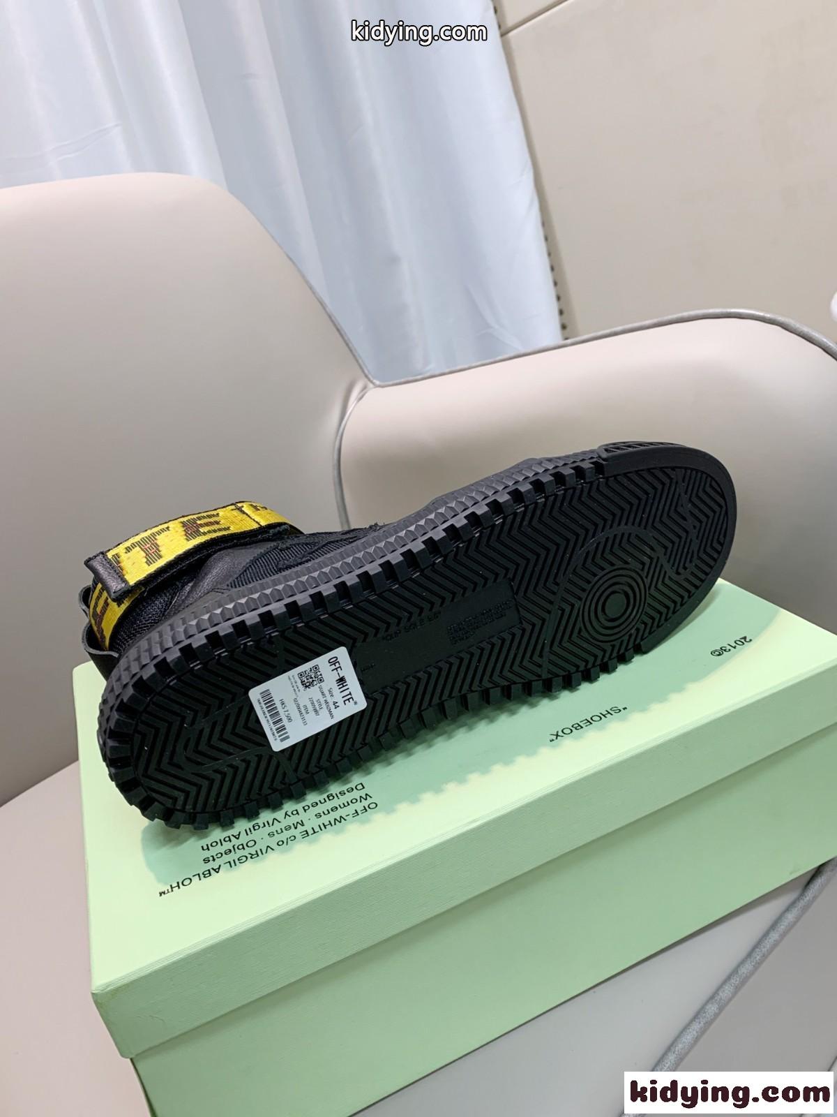 シンプル カジュアル おしゃれ ハイカット ブーツ オフホワイト スニーカー コピー 通気性 快適 コンフォート クッション性-3