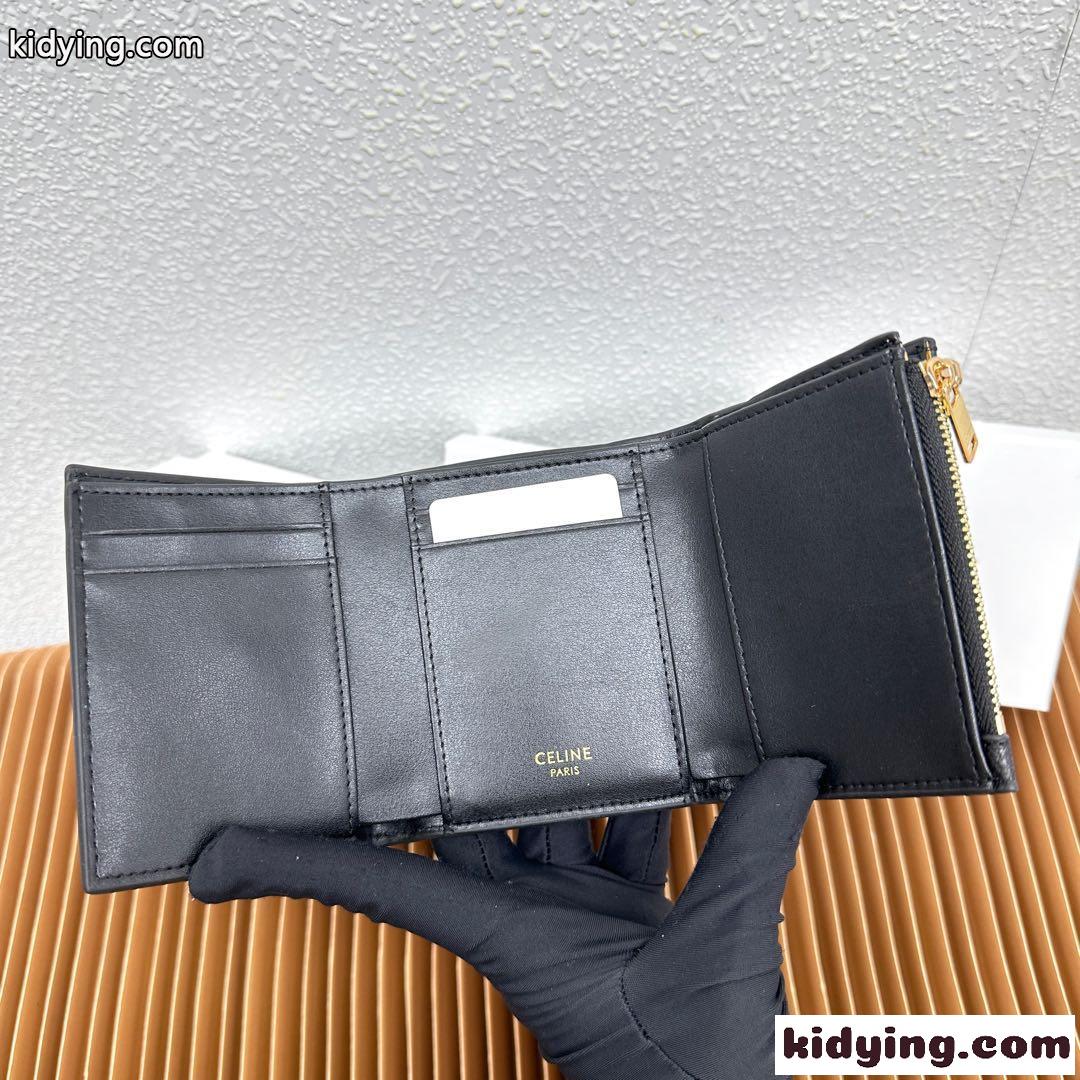 ファインウォレット CELINE ヴィクトワール セリーヌ 財布 コピー ブラック-4