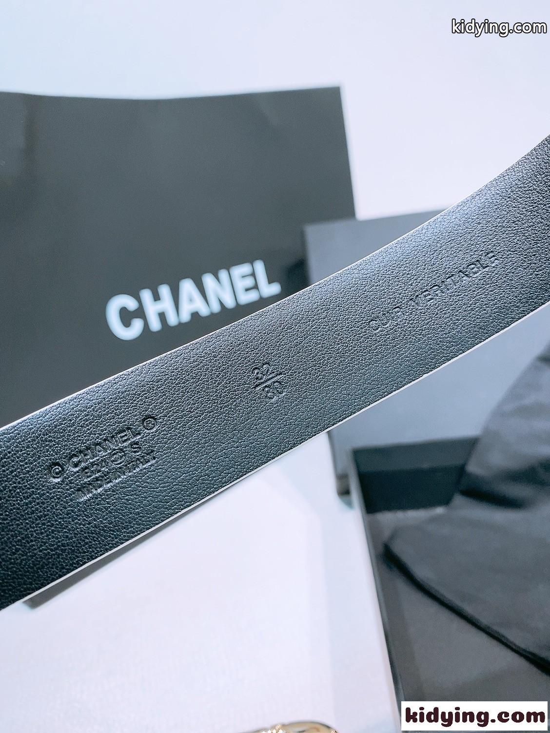 洗練された 上品 CHANEL レザーベルト シャネル ベルト コピー 30mm-4