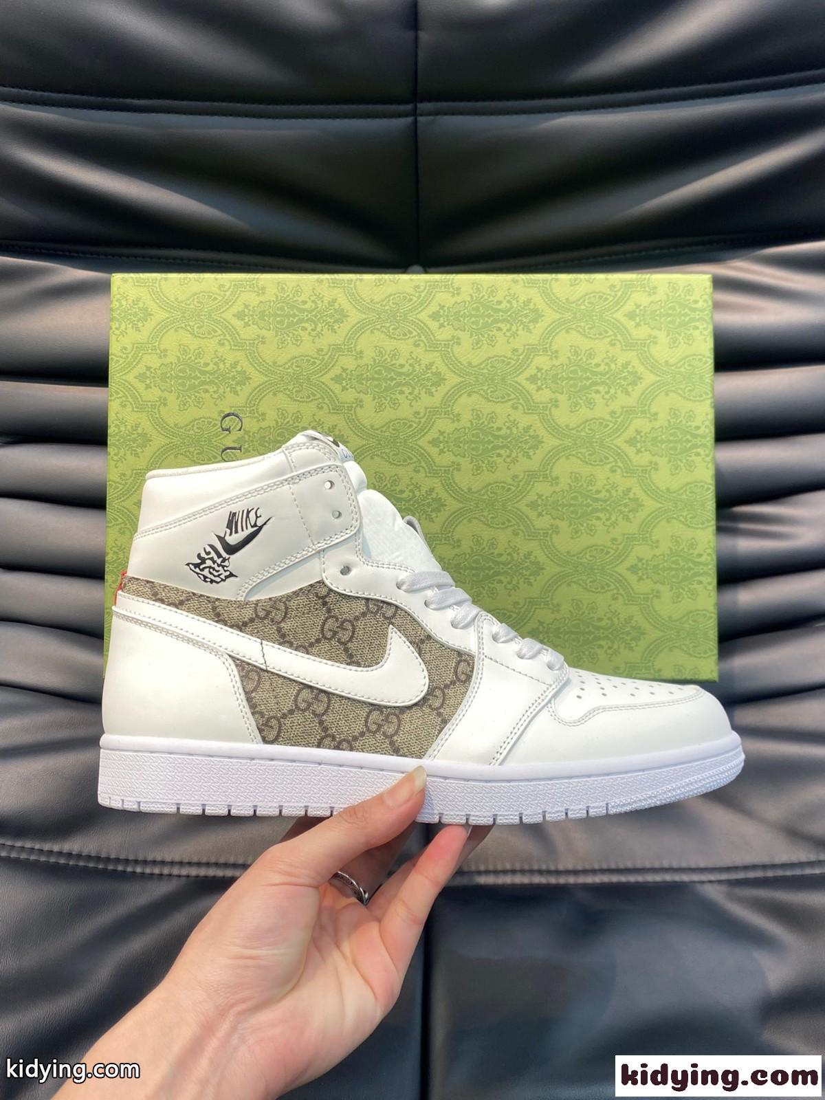 Gucci X nike グッチ スニーカー コピー ハイトップスニーカー メンズシューズ-1