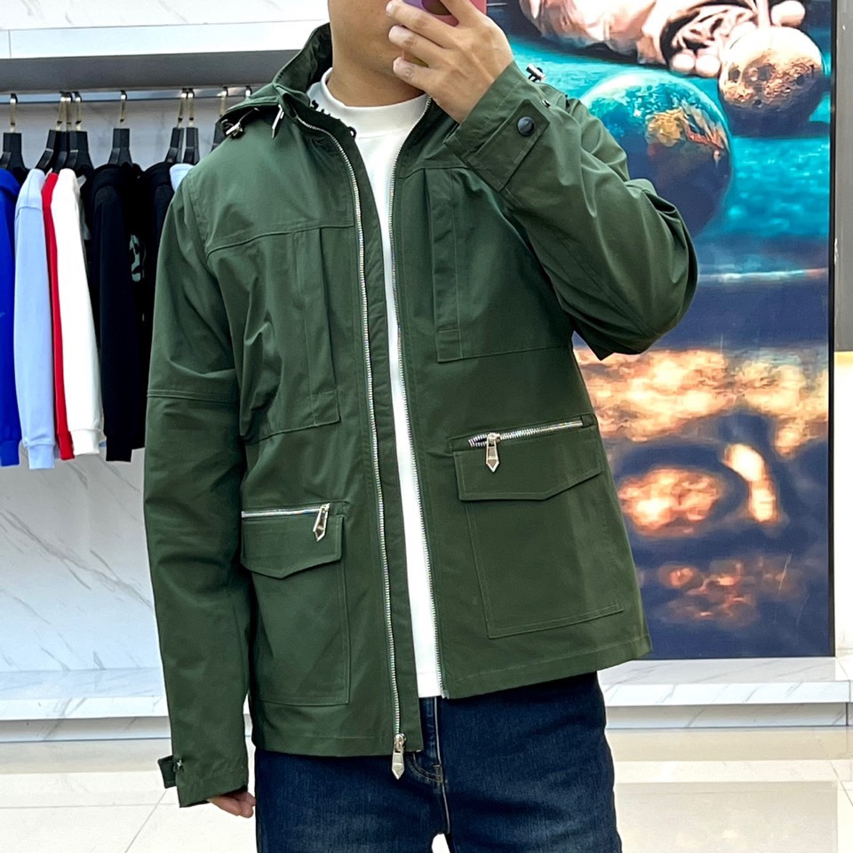 洗練された カジュアル メンズファッション エルメス ジャケット コピー グリーン-2