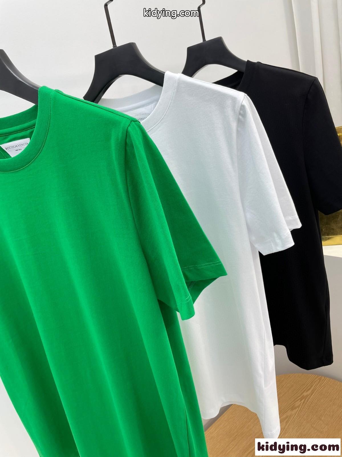 シンプル 無地 ビッグシルエット 3色あり ユニセックス ボッテガヴェネタ tシャツ コピー 体型カバー トップス-2