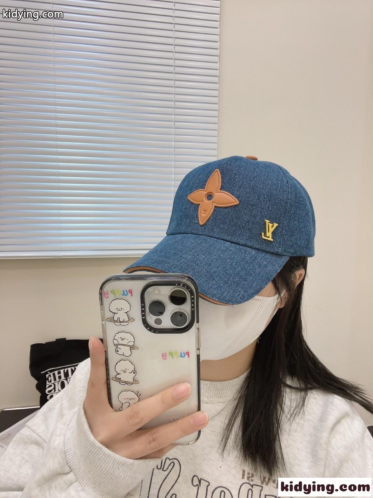 カジュアル 人気 デニム ベースボールキャップ ルイ・ヴィトン 帽子 偽物-4