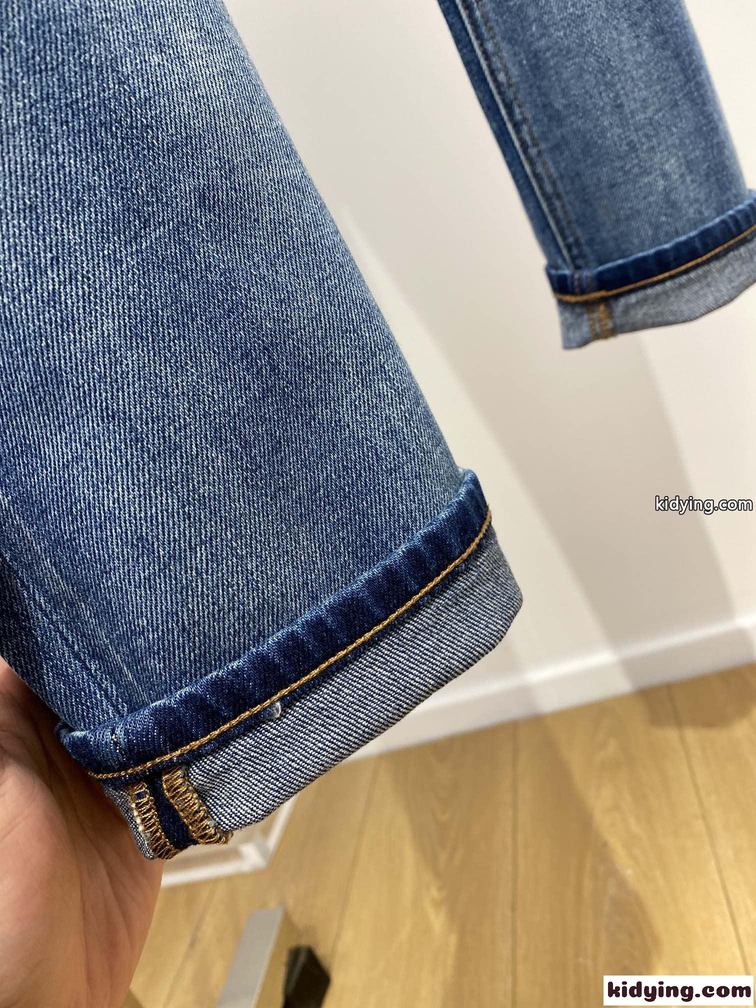 おしゃれ ストレッチ ウォッシュ加工 デニムパンツ アルマーニ ジーンズ コピー メンズ-2