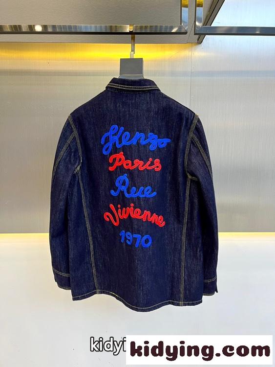 KENZO RUE VIVIENNE デニム ワークウエア ジャケット ケンゾー ジャケット コピー-4