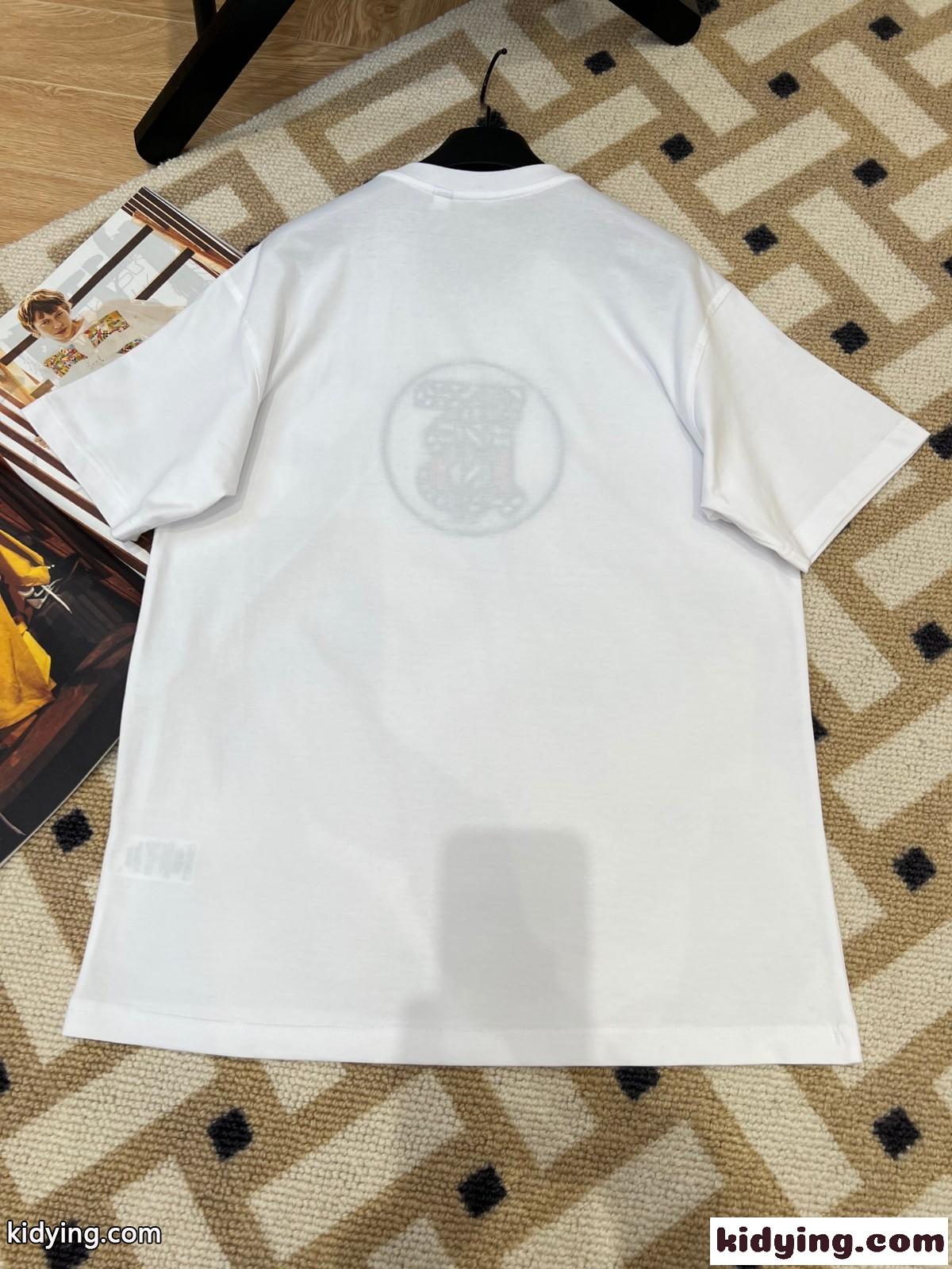 バーバリー Tシャツ コピー 半袖 モノグラムモチーフ コットン オーバーサイズTシャツ-4