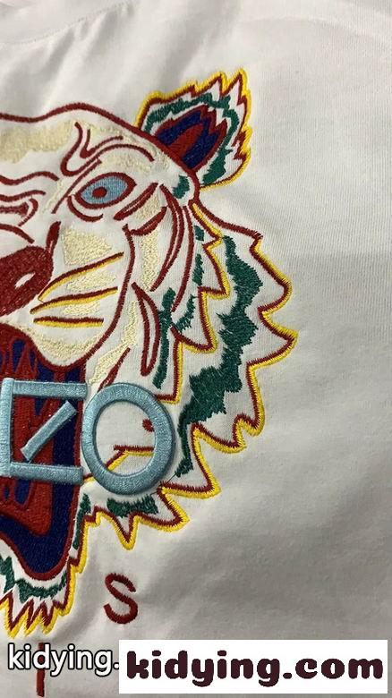 人気 おしゃれ タイガー 刺繍 クルーネック ケンゾー tシャツ コピー 半袖 合わせやすい-2