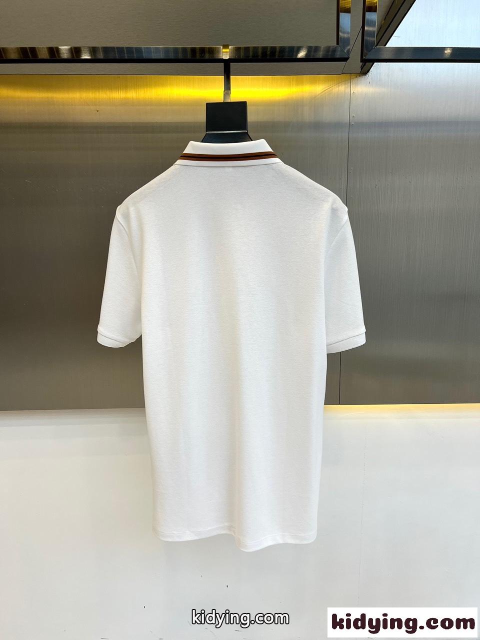 上品 コットンピケ エルメネジルド・ゼニア 半袖Tシャツ コピー メンズ ポロシャツ ホワイト-4