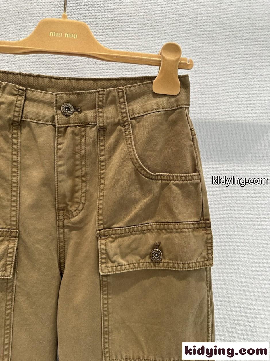 スタイリッシュ カーゴ デニムパンツ ミュウミュウ ジーンズ コピー-2
