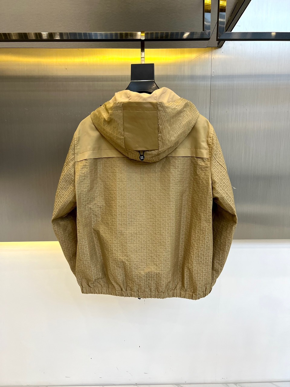 カジュアル おしゃれ 切り替え フーデッド ブルゾン ジバンシィ ジャケット コピー カーキ-4