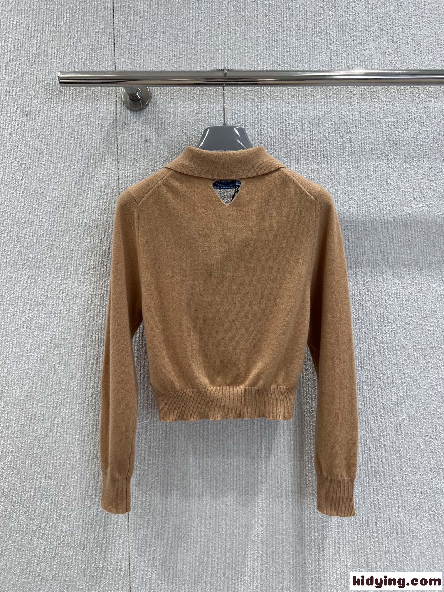 おしゃれ ハーフジップ カシミヤ ポロセーター プラダ セーター 偽物 トップス-0