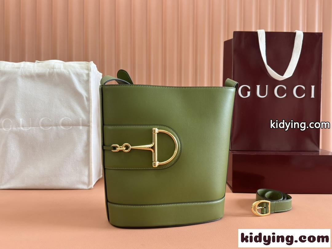Gucci 73 ミディアム バケットバッグ グッチ バッグ スーパーコピー 833660 グリーン-2