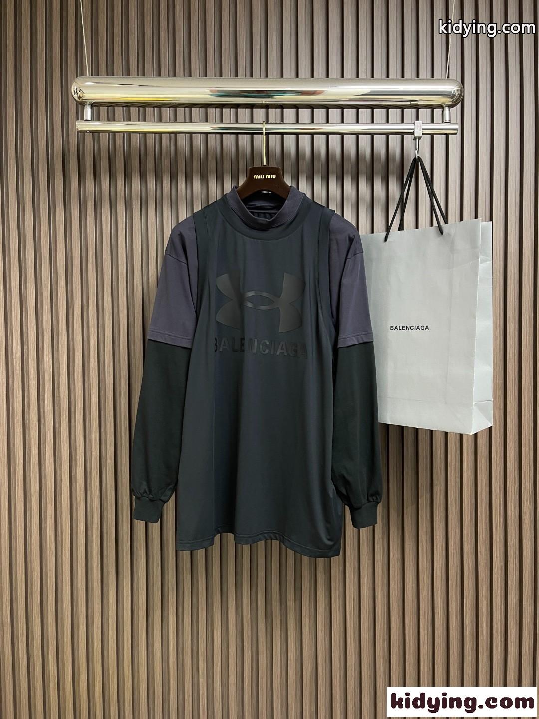 バレンシアガ UNDER ARMOUR トリプルレイヤード Tシャツ コピー ユニセックス-0