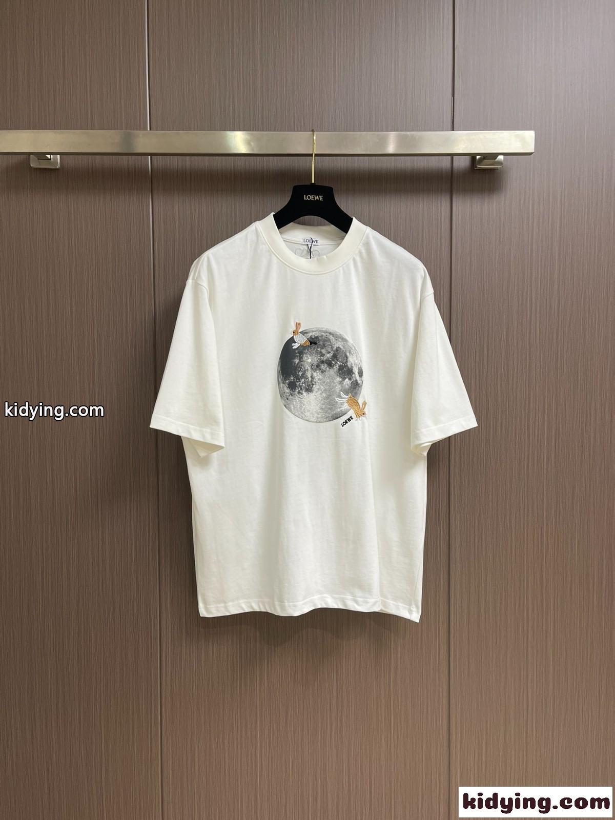 LOEWE x Suna Fujita プリントTシャツ ロエベ Tシャツ コピー ユニセックス-0