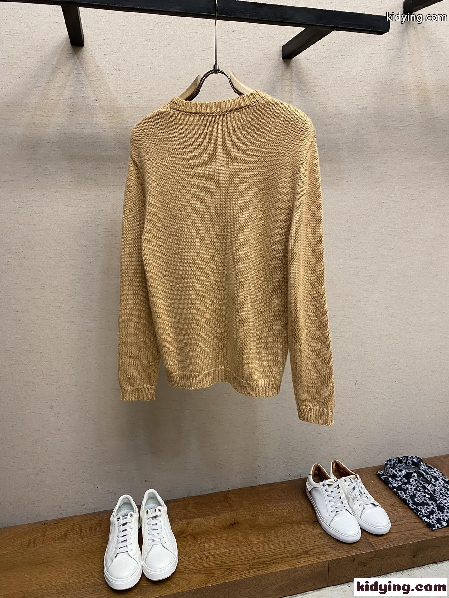 洗練された 定番 ロゴ ウールセーター グッチ セーター コピー クルーネック-0