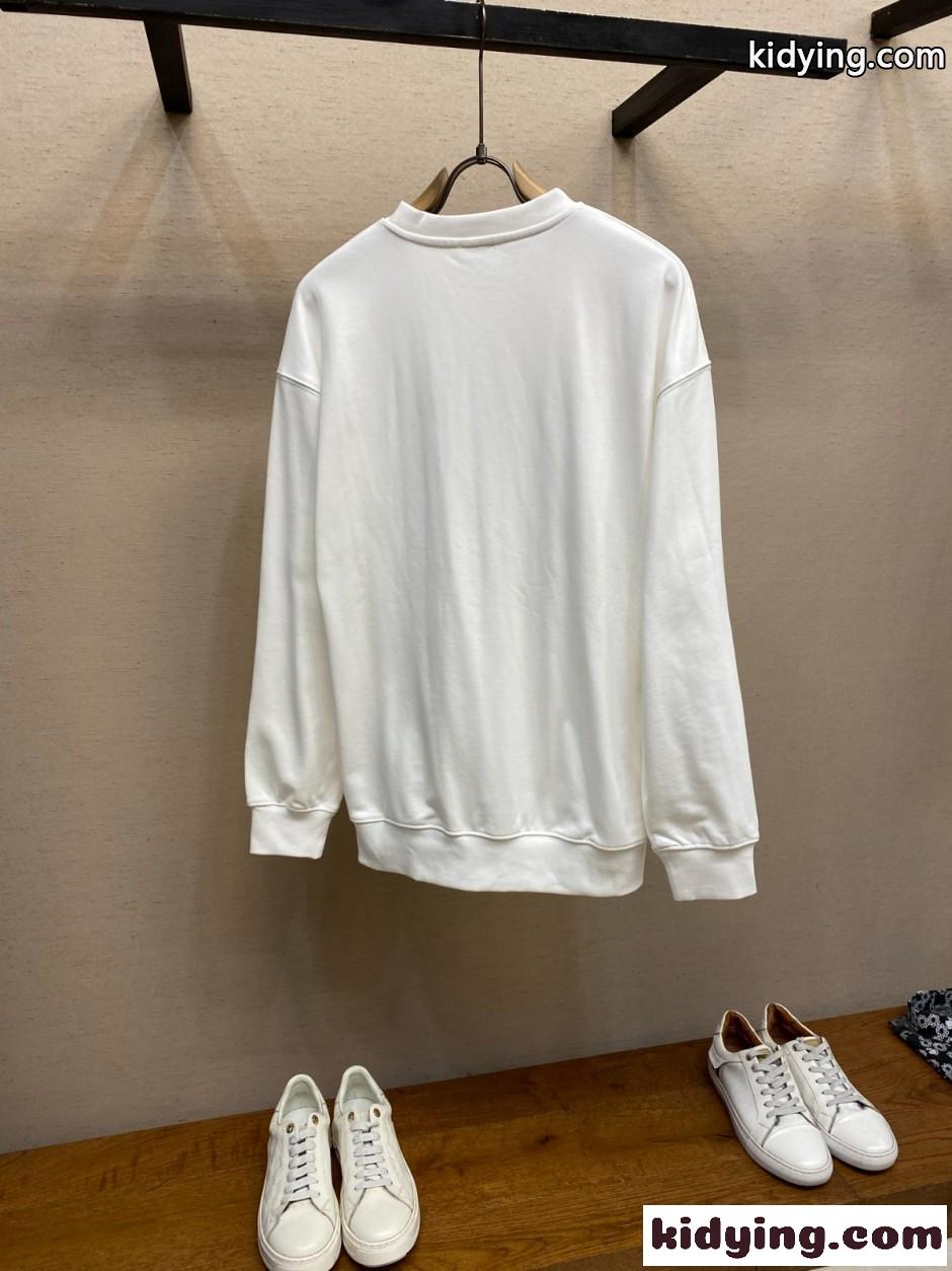 カジュアル TBロゴ コットン スウェットシャツ バーバリー Tシャツ 偽物 ホワイト-0