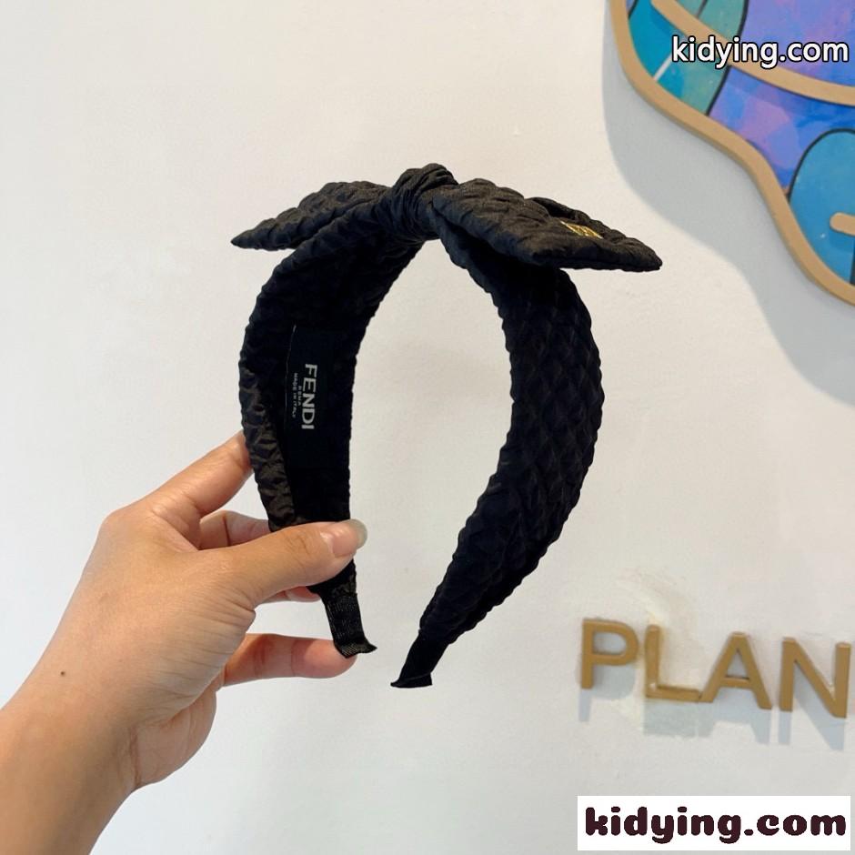 お洒落 フェンディ カチューシャ 偽物 可愛い リボン ヘアアクセサリー-1