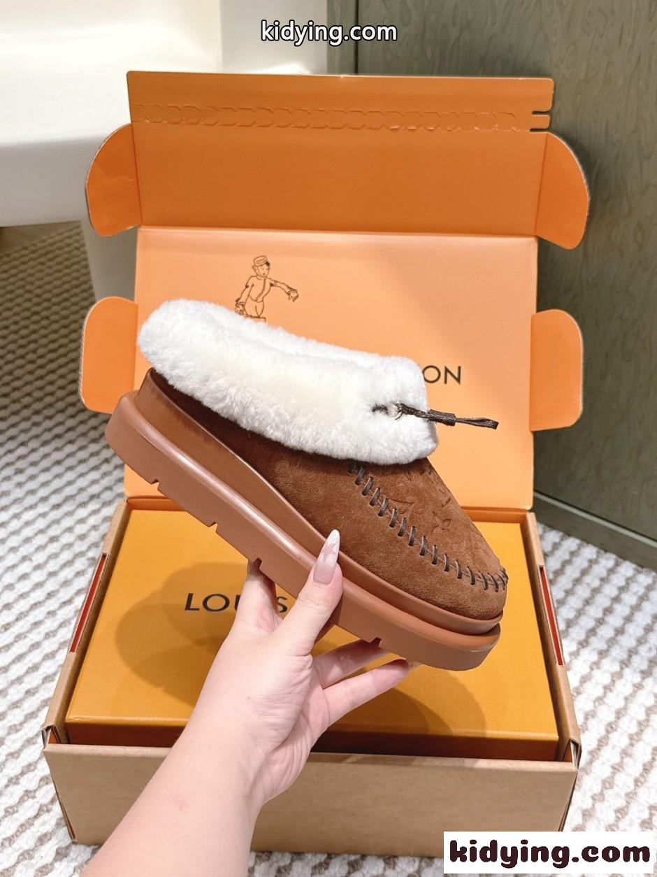 秋冬 大人気 LV SKI コルティナ ミュール ルイ・ヴィトン スーパーコピー ブラウン-0