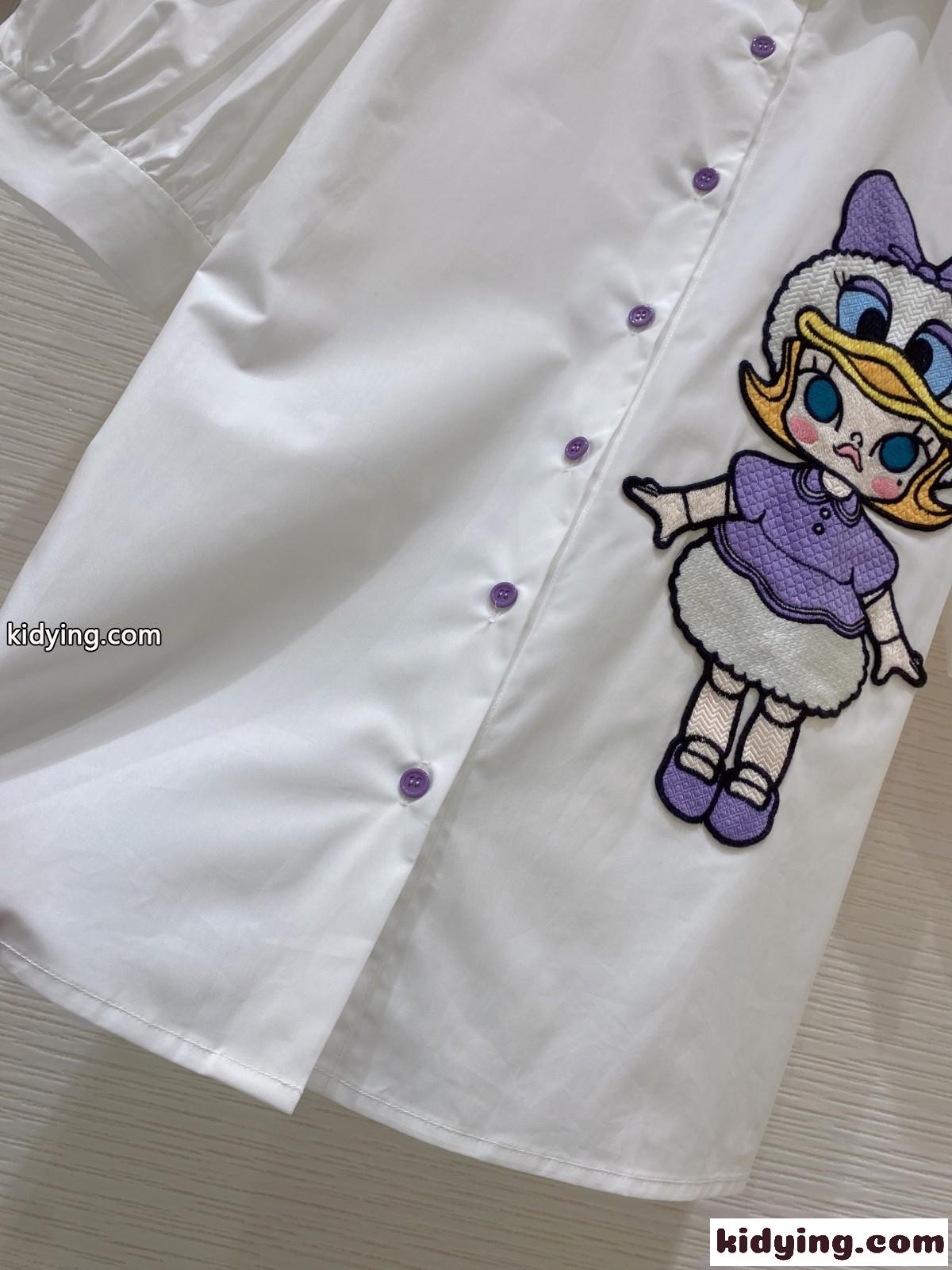 おしゃれ 合わせやすい 可愛い ワッペン 半袖 ミュウミュウ シャツ コピー シンプル カジュアル-3