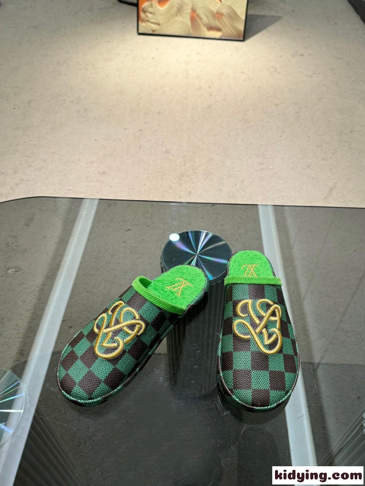 LV パレス･ライン ミュール ルイヴィトン サンダル スーパーコピー グリーン-2