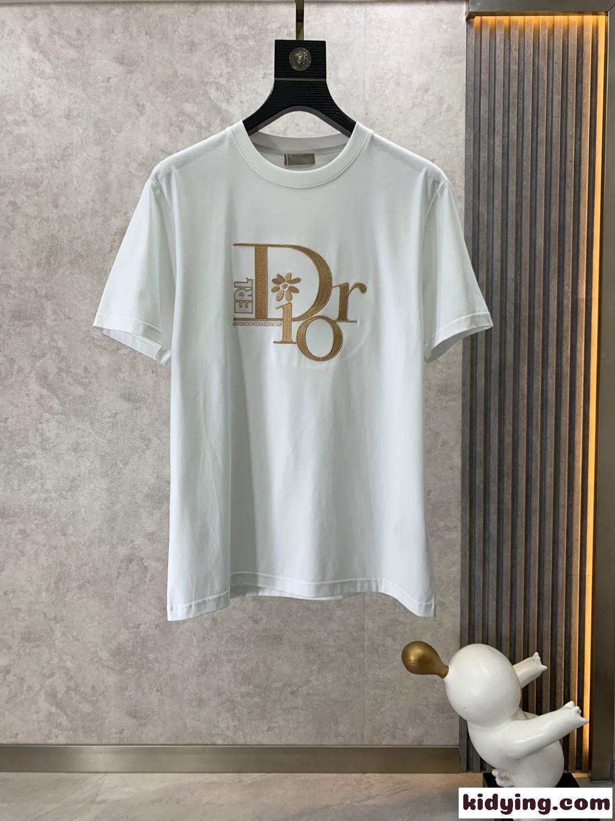 シンプル クルーネック クリスチャン・ディオール Tシャツ コピー おしゃれ 半袖 トップス-0