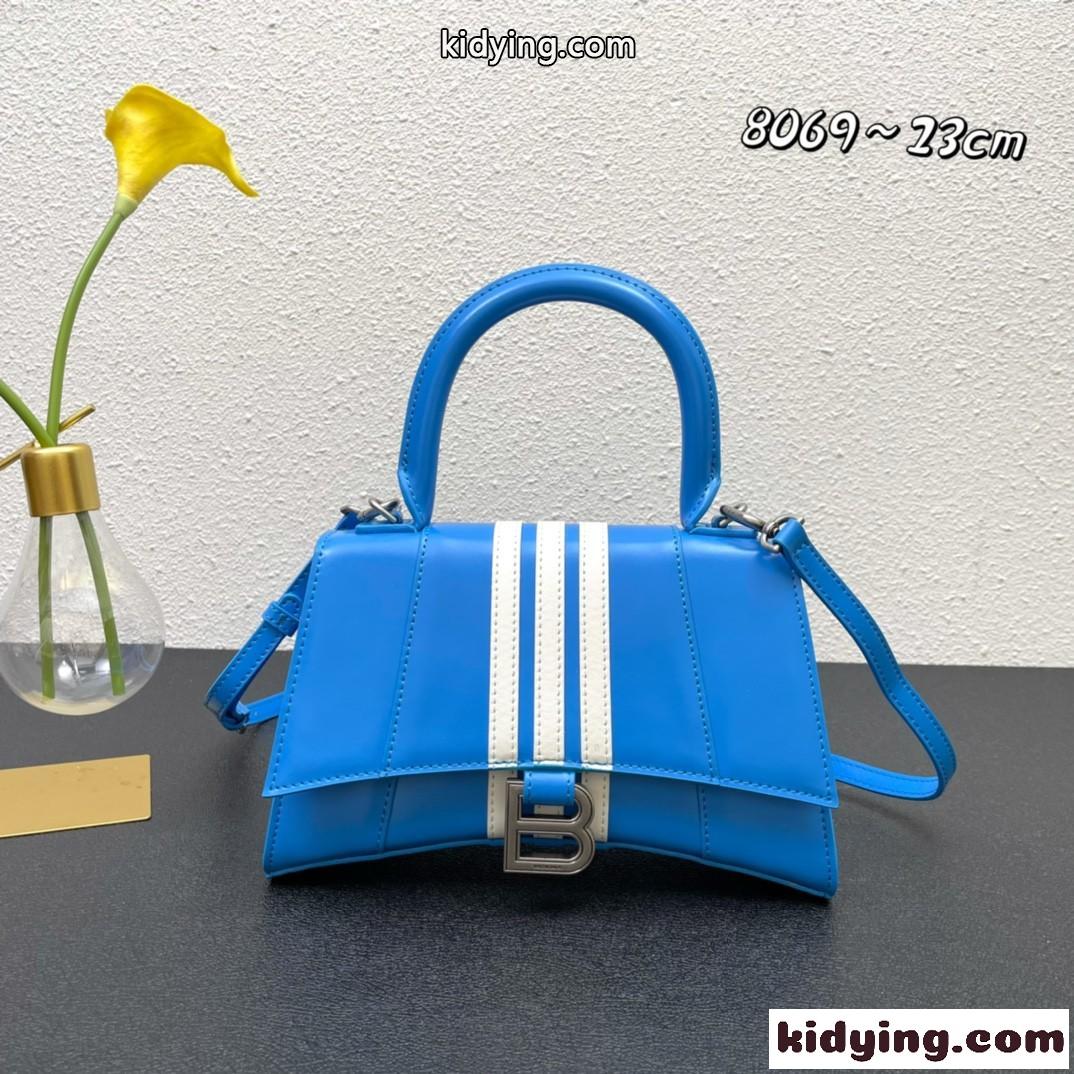 BALENCIAGA x ADIDAS 人気 HOURGLASS ハンドバッグ バレンシアガ バック コピー ブルー-0