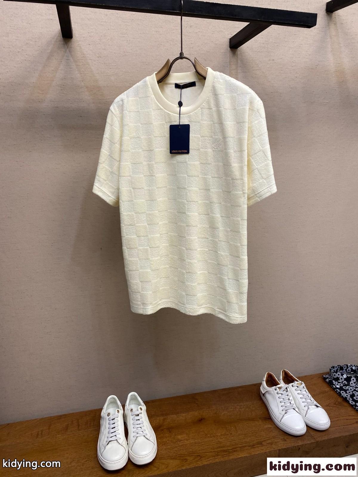 ダミエ フレンチテリーTシャツ ルイ・ヴィトン Tシャツ スーパーコピー-0