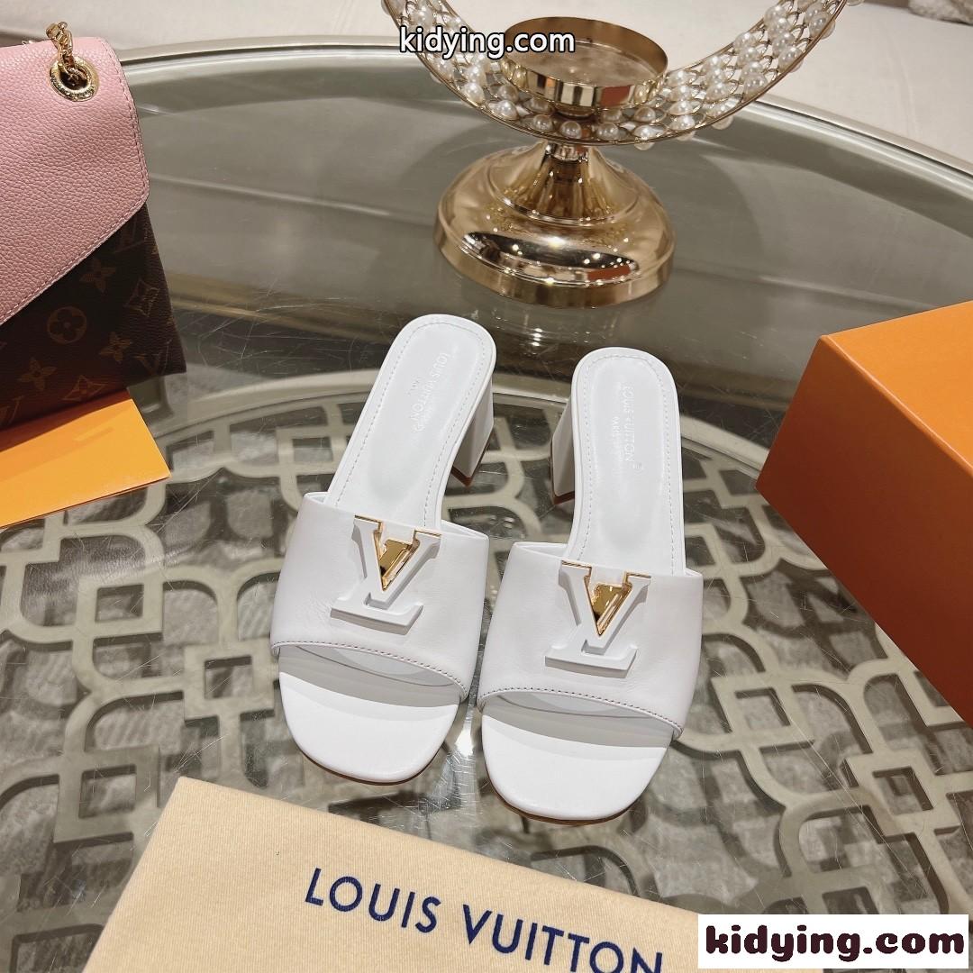 洗練された LV カプリ･ライン ミュール ルイヴィトン サンダル スーパーコピー ホワイト-1