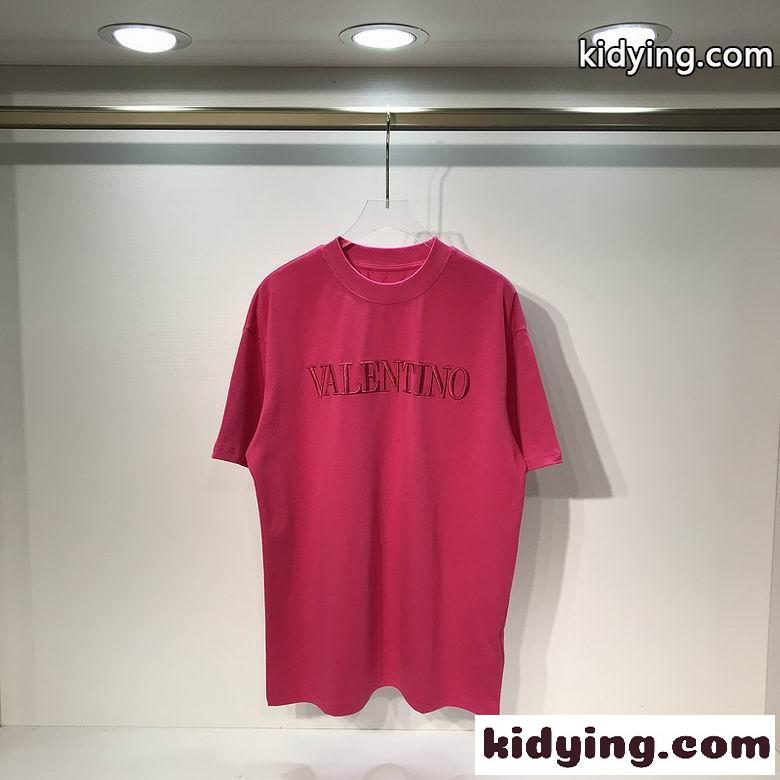 ベーシック ロゴ カジュアル ゆったり ヴァレンティノ Tシャツ コピー 4色あり クルーネック トップス-2