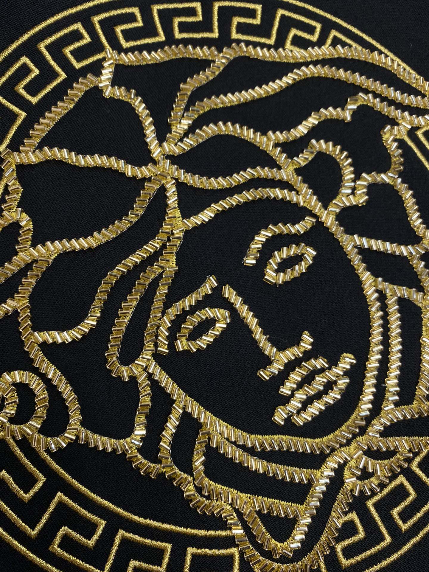 メドゥーサ 刺繍入り フーディー ヴェルサーチ パーカー コピー コットン-4