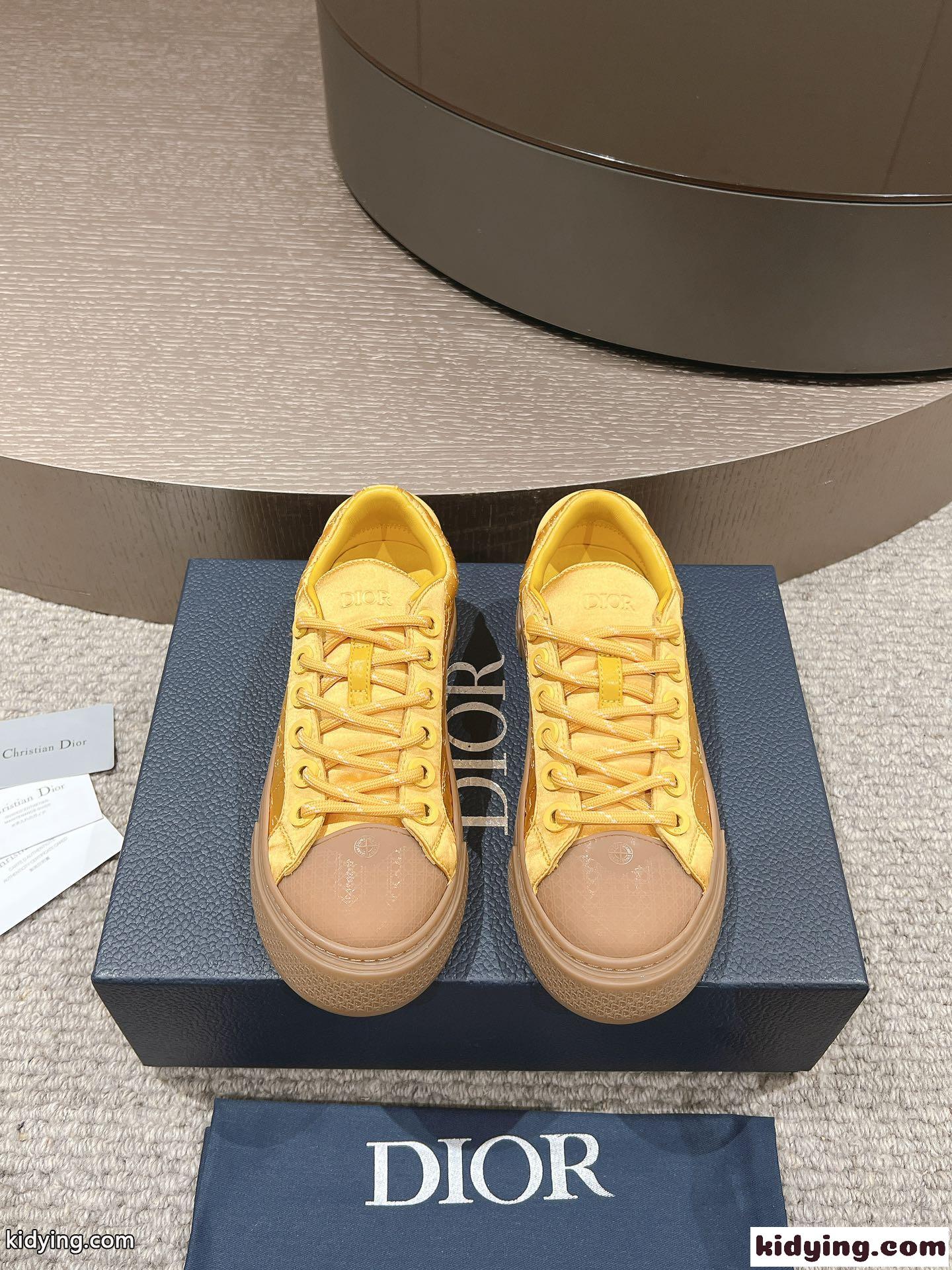 限定 DIOR AND STONE ISLAND B33 スニーカー クリスチャン・ディオール スニーカー スーパーコピー イエロー-1