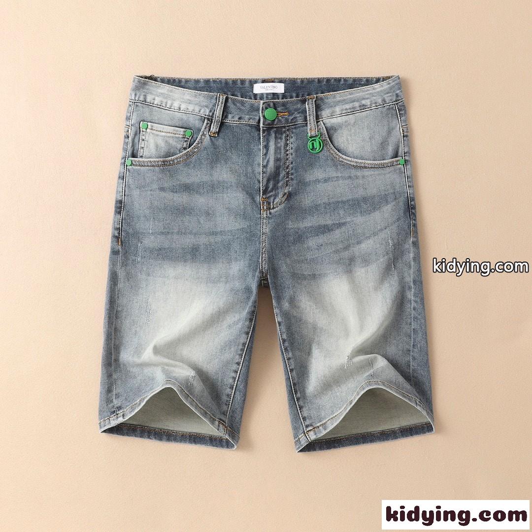 爽やか 定番 夏 デニム ショートパンツ ヴァレンティノ ジーンズ コピー メンズ ファッション-0