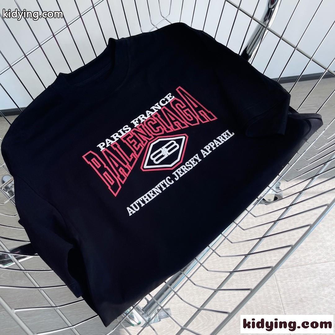 バレンシアガ 半袖tシャツ コピー 春夏 レディース トップス ゆったり 人気 おしゃれ カジュアル クルーネック ロゴ-4