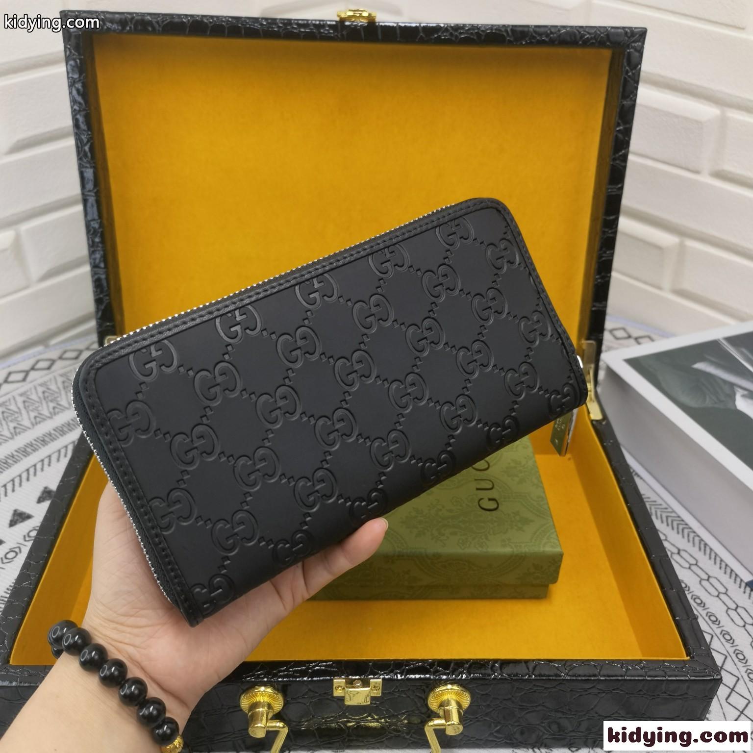 上品 シック カジュアル おしゃれ グッチ 財布 コピー 長財布 ラウンドファスナー ウォレット-0
