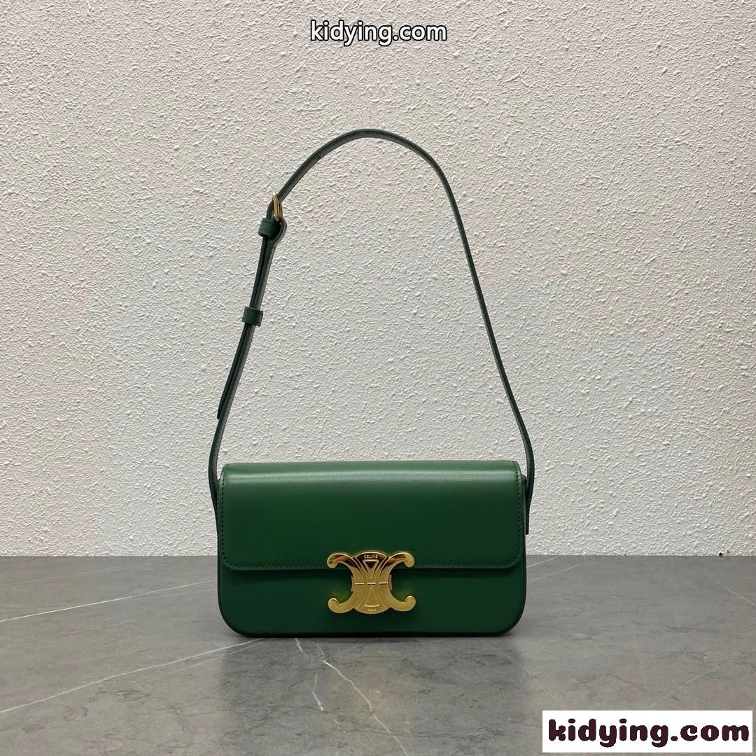 フェミニン 上品 トリオンフ ショルダーバッグ セリーヌ バッグ コピー レディース グリーン-0