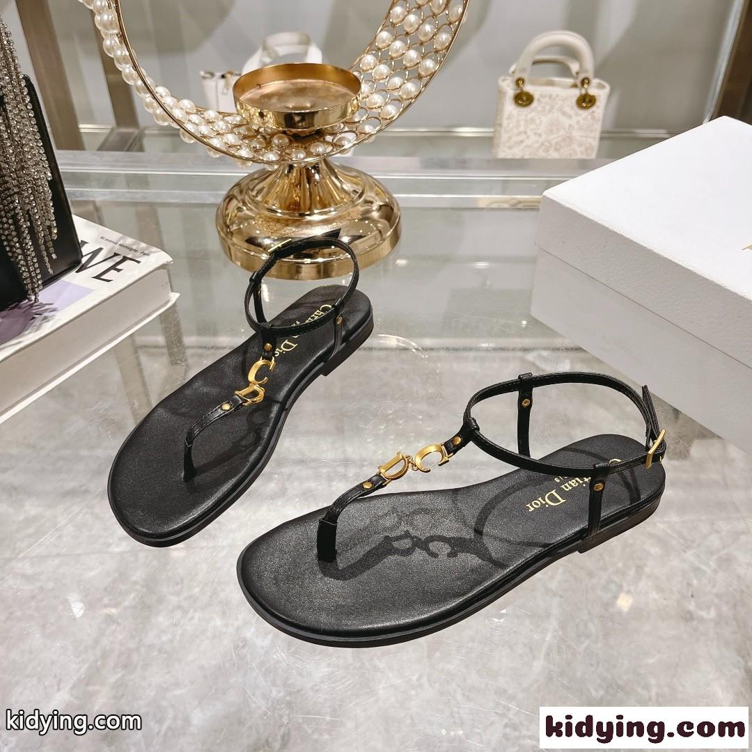 Dioriviera Cest Dior ビーチサンダル クリスチャン・ディオール サンダル コピー ブラック-2