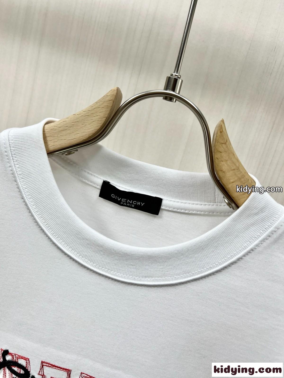 カジュアル お洒落 クルーネック 半袖Tシャツ ジバンシィ Tシャツ コピー ホワイト-2