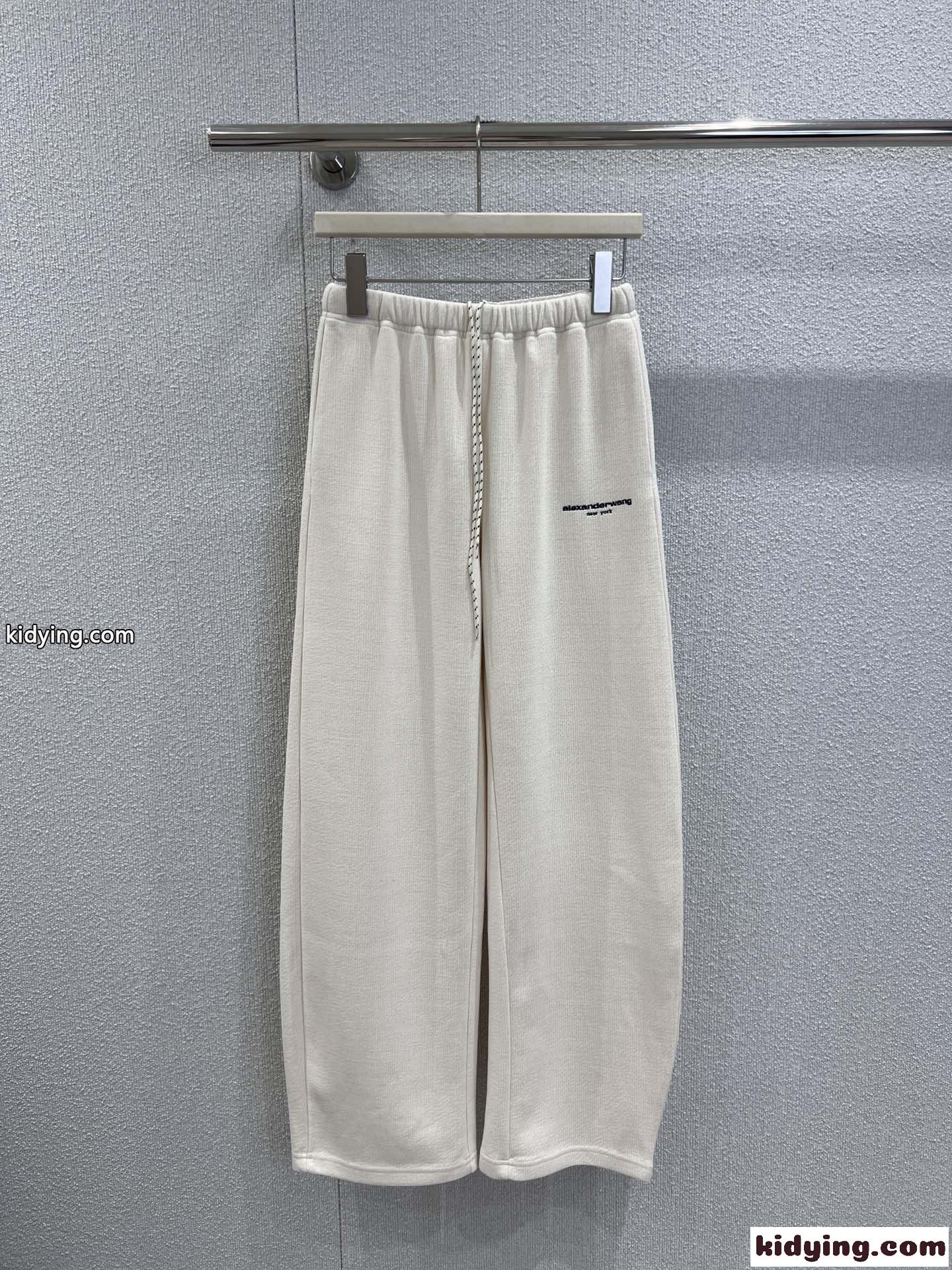 ロゴ刺繍 コーデュロイ カジュアルパンツ アレキサンダーワング パンツ 偽物 ホワイト-0