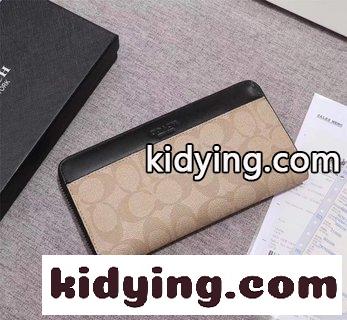COACHコーチ チャック財布 コーチ 財布 お手入れ コピー 男女共通 pvcヘッドコート牛革は輸出商品専用です-2