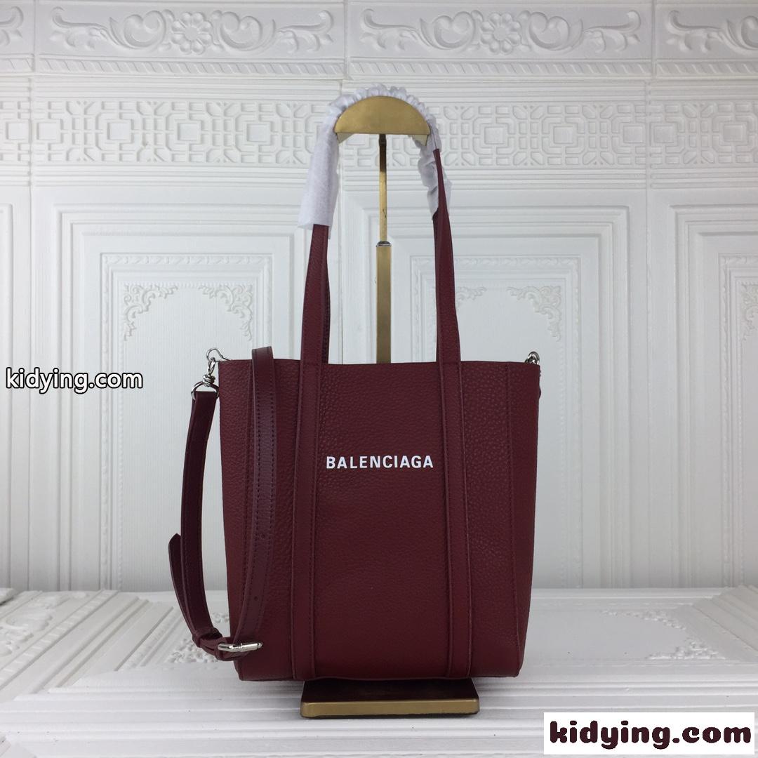 定番 人気 EVERYDAY ミニ トートバッグ バレンシアガ バッグ コピー ダークレッド-1