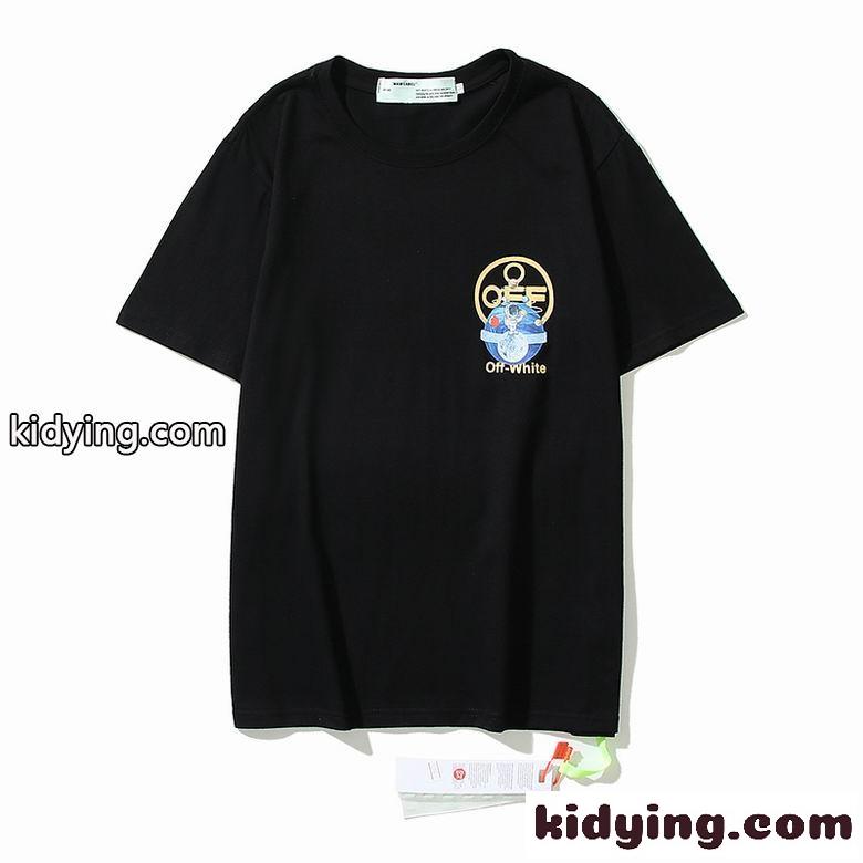 おしゃれ プリント カジュアル ゆったり クルーネック オフホワイト tシャツ コピー 半袖 春夏 トップス-1