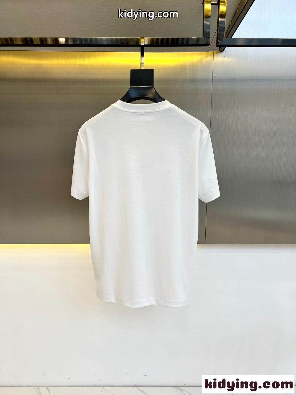 シンプル 刺繍入り ヴェルサーチェ Tシャツ コピー 半袖Tシャツ ホワイト-1